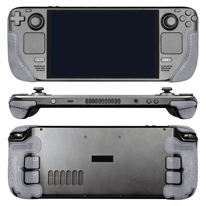 Luck&Link Controller Grip for Steam Deck OLED&LCD,Textured Skin kit,Anti-Skid Sweat-Absorbent Controllers Handle Grips, Buttons,Triggers,D-pad(Ultra-Cement Gray) - Image 4